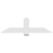 Ekena Millwork Eugene Architectural Grade PVC Gable Bracket, 60"W x 17 1/2"H x 2"D x 6"F, 7/12 Pitch GBP060X18X0206EUG00 - alternate 3